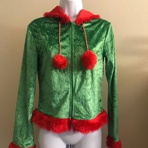Elf hoodie and boot cuffs